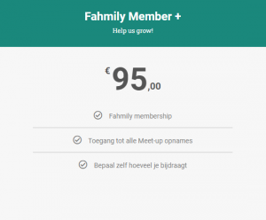 Fahmily member + jaarabonnement