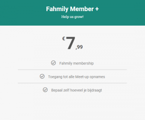 Fahmily member + maandabonnement