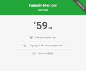 Fahmily member jaarabonnement